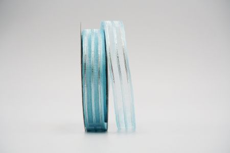 Metallic Stripes Sheer Ribbon_K1581_K1581-2-1_blue